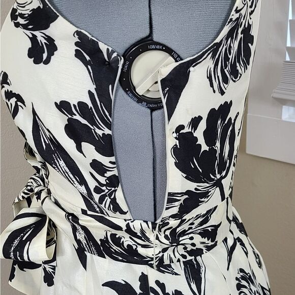 Jessica Howard Black and White Floral Midi Dress - Picture 7 of 16